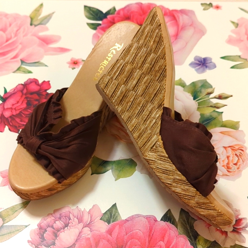 Chocolate Brown Wedge Sandal